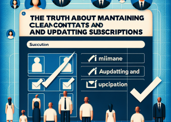 האמת על שימור קשרים נקיים ועדכון מנויים!