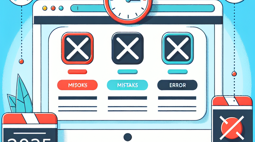 המדריך ל: 4 טעויות שאתר חייב להפסיק לעשות לפני 2025!
