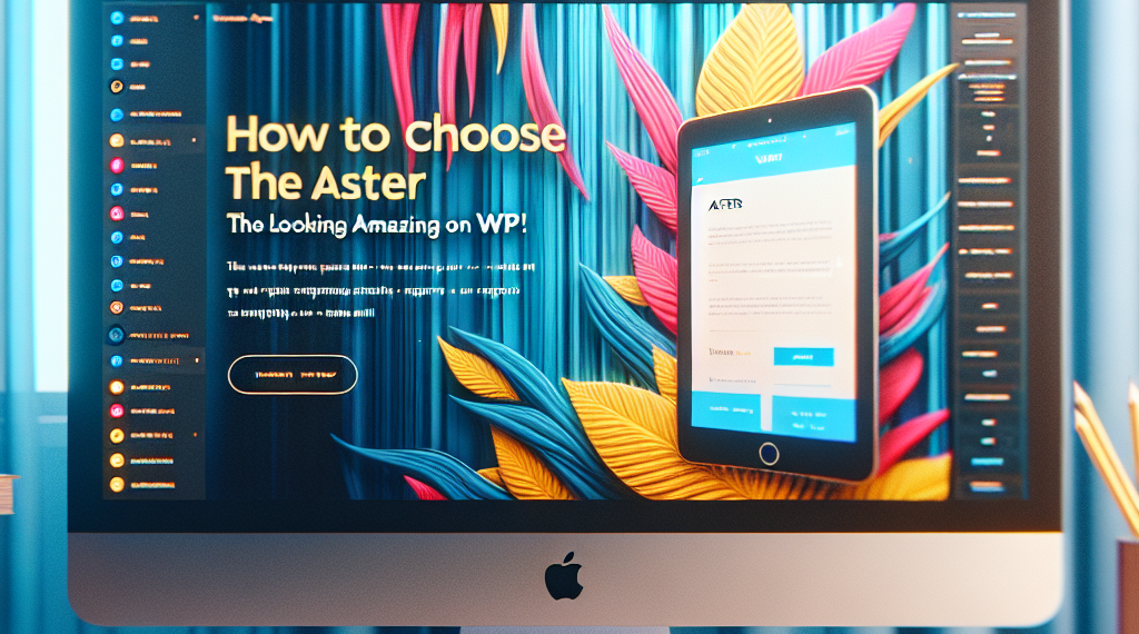 איך לבחור את האסטרה: המדריך לנראות מדהימה ב-WP!