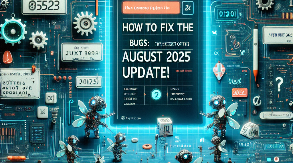 איך לתקן את הבאגים: סודות התעדכנות של מיקרוסופט באוגוסט 2025!