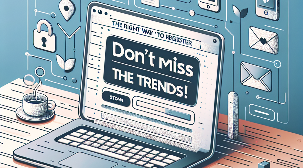 הדרך הנכונה להירשם – אל תפספסו את הטרנדים!