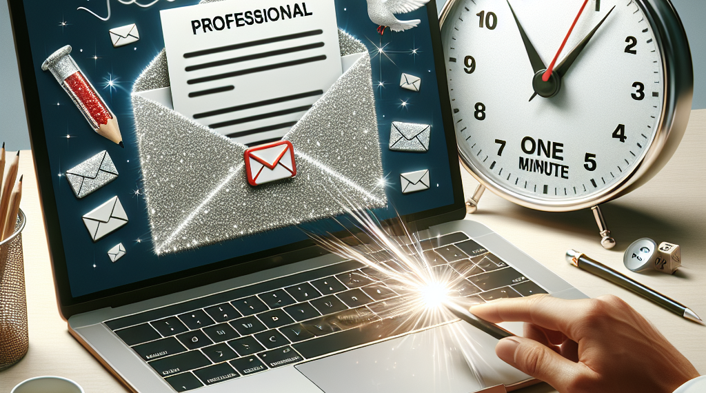 סודות למיילים מקצועיים: איך לגרום להם לזרוח בדקה!
