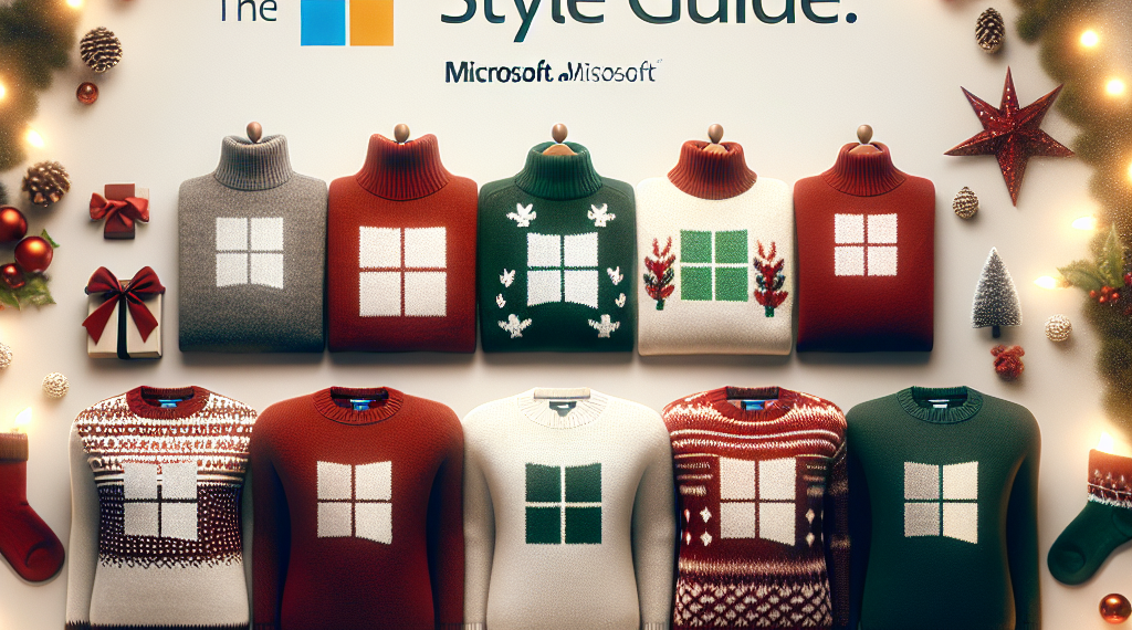 המדריך לסטייל: סוד הסוודרים של מיקרוסופט לחג!