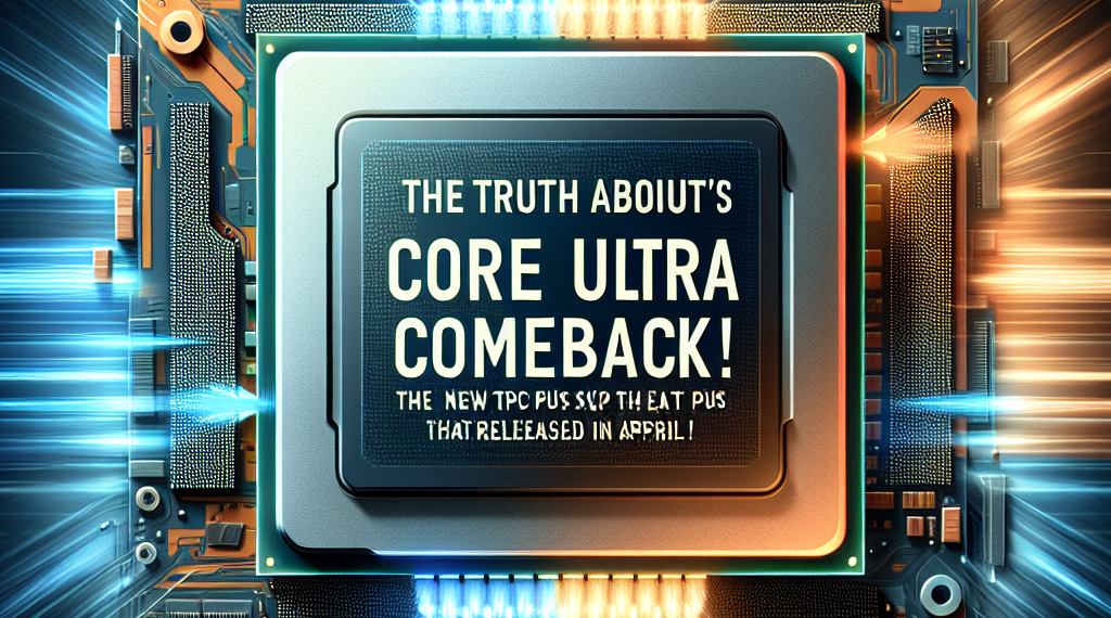 האמת על הקאמבק של אינטל: מעבדי Core Ultra החדשים שיצאו באפריל!