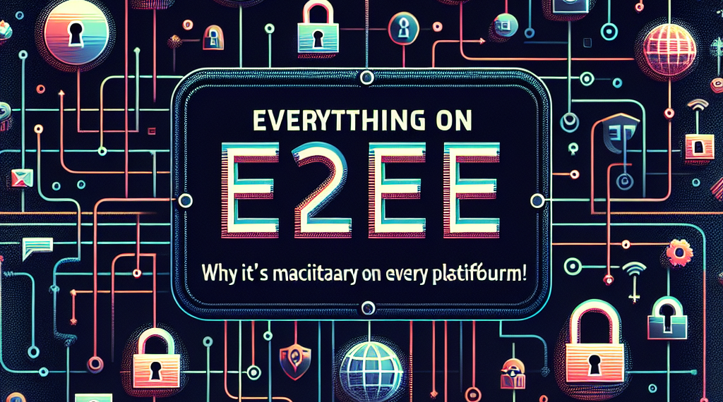 הכל על E2EE: למה זה חובה בכל הפלטפורמות!