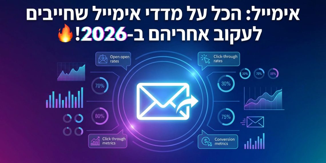הנה כמה אפשרויות לכותרות מעודכנות ומושכות יותר, תוך התחשבות בדרישות:

אימייל: הכל על מדדי אימייל שחייבים לעקוב אחריהם ב-2026! 🔥
אימייל: סודות המדדים שישדרגו לך את הקמפיין (2026 זה כאן!) 🚀
אימייל: איך למדוד את מה שחשוב באמת באימייל (2026 אדיש)? 🤔
אימייל: טריקים למדידת אימייל שתגרום לכם להיות תותחים ב-2026 💥
אימייל: המדריך למדידת אימייל כמו מקצוענים ב-2026 😎