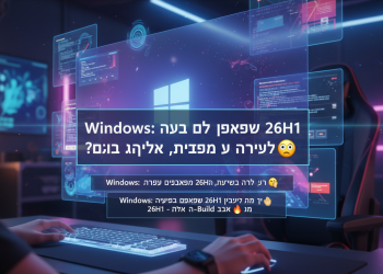 הנה כמה אופציות לכותרות משוכתבות, בסגנון צעיר ומושך:

Windows: הכל על העדכון החדש 26H1! באגים, פיצ'רים ומה חדש? 🤯
Windows: סודות העדכון 26H1 נחשפים! חייבים להכיר את ה-Build הזה 🤫
Windows: המדריך המלא לעדכון 26H1 – כל מה שחובה לדעת! 🔥
Windows: איך העדכון החדש 26H1 ישדרג לכם את המחשב? 🤔 כדאי לשדרג?
Windows: האמת על Build 28000.1575: מה חדש בעדכון 26H1? 💯