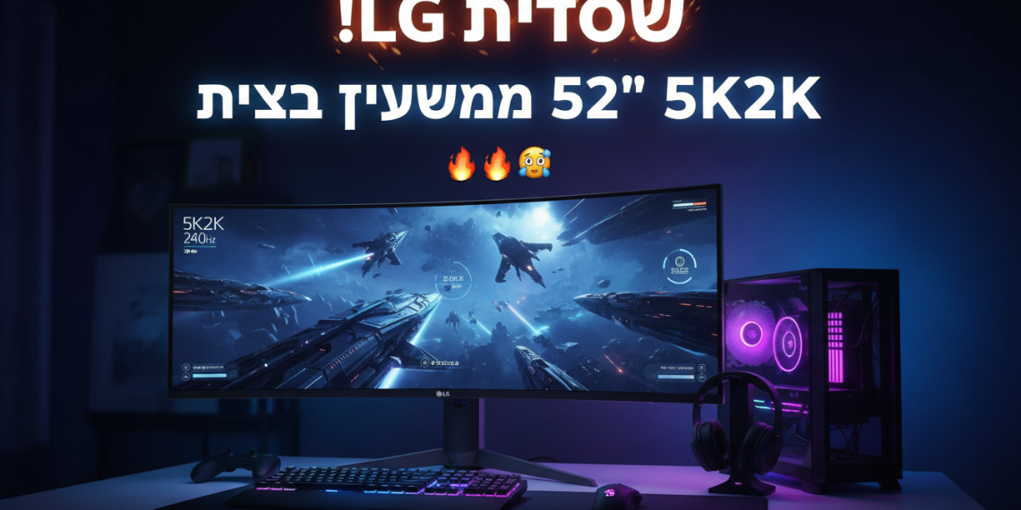 הנה כמה אפשרויות לכותרת משוכתבת בסגנון צעיר ומושך, תוך שמירה על הדרישות:

מסך גיימינג מטורף! LG פותחת הזמנות לתצוגה 5K2K ענקית 🔥
LG משגעת אותנו! הזמנות מוקדמות למסך גיימינג 52" 240Hz נפתחו! 🤯
הכל על: מסך הגיימינג החדש של LG – מפלצת 5K2K שחובה להכיר! 🕹️
גיימינג על סטרואידים! LG משחררת מסך 52" מטורף – הזמנות פתוחות! 💪
איך: להשיג את מסך הגיימינג החדש של LG לפני כולם? כל הפרטים כאן! 💯