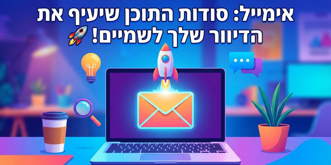 הנה כמה אפשרויות לכותרת משוכתבת, בסגנון צעיר ומושך, שעונות על הדרישות:

אימייל: הכל על איך התוכן שלך הורס לך את הדיוור! 🤯
אימייל: סודות התוכן שיעיף את הדיוור שלך לשמיים! 🚀
אימייל: טריקים לתוכן שיציל את הדיוור שלך! 🚨
אימייל: האמת המרה על התוכן שמחסל לך את הדיוור 💀
אימייל: למה התוכן שלך דופק לך את הדיוור? 🤔