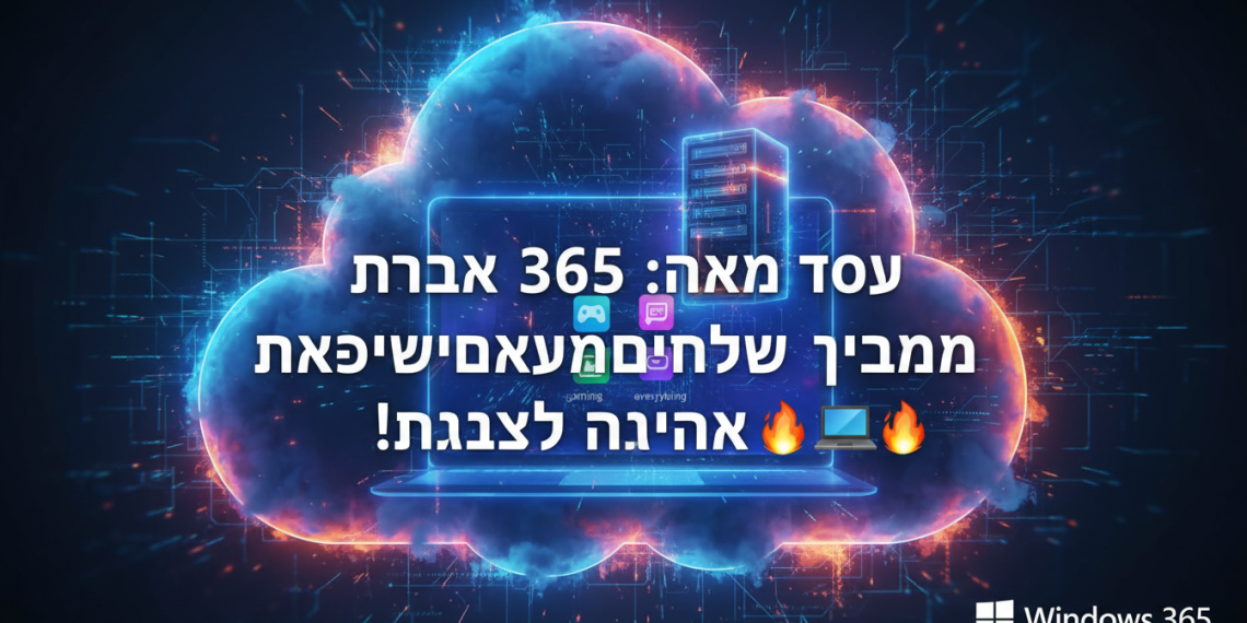 בטח! הנה כמה הצעות לכותרות בסגנון צעיר ומושך:

ווינדוס 365: הכל על המחשבים החדשים בענן שמשגעים את הרשת! 💻🔥
מחשב בענן: סודות ווינדוס 365 החדשים שאתם חייבים להכיר! 🤫
ווינדוס 365: טריקים למחשב הענן החדש שישדרג לכם ת'חיים! 🚀
האמת על: המחשבים החדשים של ווינדוס 365 בענן – שווה את זה? 🤔
ווינדוס 365: המדריך למחשב הענן החדש – גיימינג, עבודה, הכל! 🎮💼
למה ווינדוס 365: מחשבי הענן החדשים הולכים לשנות את הכל? 🤯
מחשב בענן: הדרך הנכונה לעבוד ולשחק עם ווינדוס 365 החדש! 😎
ווינדוס 365: איך המחשב בענן החדש יעשה לכם את החיים קלים? 😉
מחשב בענן: כל מה שחם בווינדוס 365 החדש! 💥