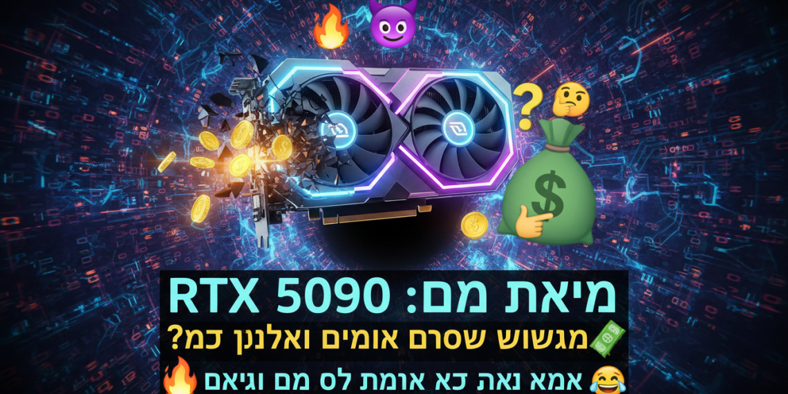 הנה כמה אפשרויות לכותרות חדשות, בסגנון צעיר וקליט יותר:

מחיר RTX 5090: כמה תצטרכו לשבור בשבילו? 💸
RTX 5090: האם המחיר שווה את הטירוף הזה? 🔥
הכל על RTX 5090: מפלצת גיימינג במחיר מפלצתי?! 👹
RTX 5090: האמת על הכרטיס הכי יקר שיש 🤑
למה RTX 5090 עולה כמו רכב? 🤔 (וזה שווה את זה?)