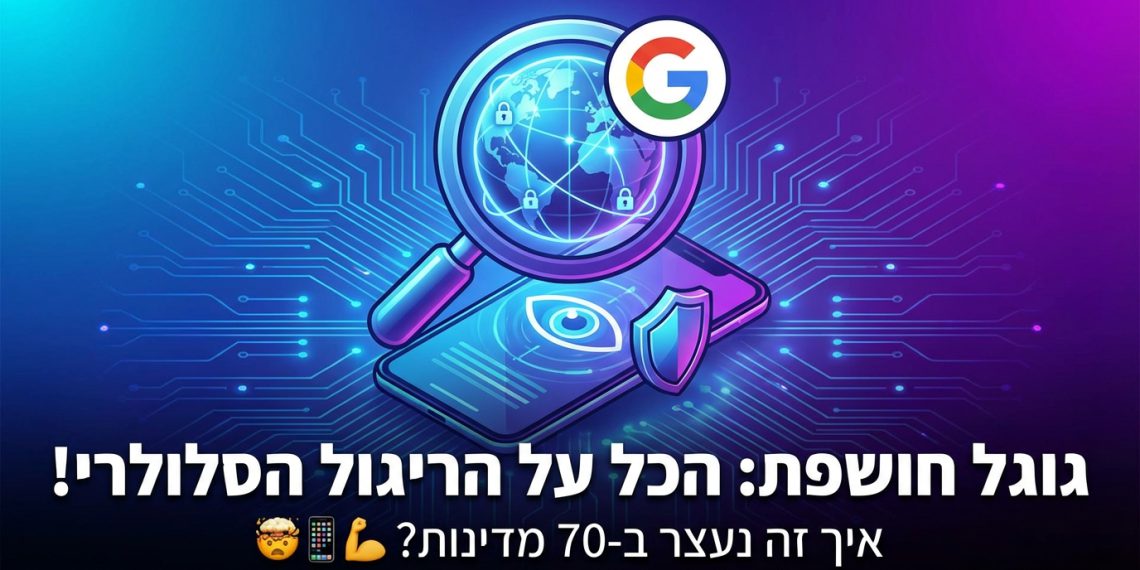 הנה כמה הצעות לכותרות חדשות בסגנון צעיר ומושך, תוך שמירה על הדרישות:

גוגל חושפת: הכל על הריגול הסלולרי ב-70 מדינות! 🤯
האמת על: איך גוגל עצרה ריגול סלולרי עולמי מטורף! 📱
גוגל נגד כולם: סודות המלחמה בריגול הסלולרי נחשפים! 🤫
ריגול סלולרי: גוגל עושה סדר – ככה זה נעצר! 💪
גוגל חושפת: המדריך לזיהוי ומניעת ריגול סלולרי עליך! 👀