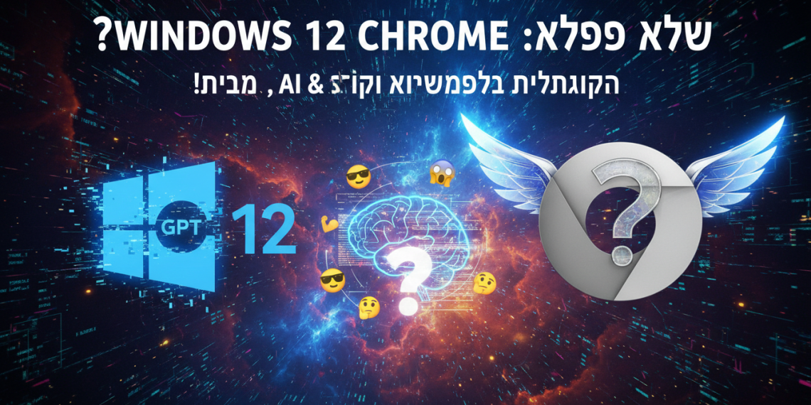 הנה כמה הצעות, תוך שימוש במילות מפתח חזקות ובסגנון צעיר:

ווינדוס 12: סודות העדכון החדש נחשפים + צ'אט GPT משתלט?! 🤯
הכל על ווינדוס 12: מה חדש, למה זה משנה ואיך זה ישפיע עלינו? 😎
כרום: טריקים לעדכון הבא שישנו לכם את הגלישה (לטובה?) 🤔
האמת על ווינדוס 12: האם זה שווה את ההייפ? + עדכון מטורף לכרום! 🔥
ווינדוס 12: מדריך להישרדות (ולניצול) העדכון הכי מדובר! 💪