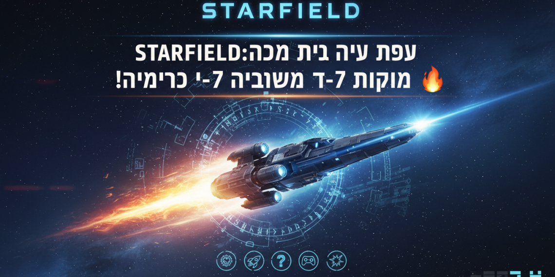 הנה כמה אפשרויות לכותרת חדשה, בסגנון צעיר וקליט, תוך שמירה על הדרישות:

סטארפילד: הכל על העדכון המטורף שמגיע ב-7 באפריל! 🔥
סטארפילד: טריקים וסודות מהעדכון החדש – אל תפספסו! 🚀
סטארפילד: מה מחכה לנו בעדכון של ה-7 באפריל? האמת בפנים! 💥
סטארפילד: איך העדכון החדש הולך לשנות את המשחק? 🤔
סטארפילד: המדריך המלא לעדכון החדש – כל מה שצריך לדעת! 🎮