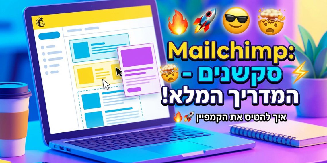 הנה כמה אפשרויות לכותרות מעודכנות, בסגנון צעיר ומושך, תוך שמירה על הנושא המקורי:
Mailchimp: הכל על הסקשנים – ככה תעיפו את הקמפיין! 🔥
Mailchimp: סודות הסקשנים – המדריך שיגרום למיילים שלכם לעבוד! 🚀
Mailchimp: איך הסקשנים יעשו אתכם מאסטרים בשיווק במייל? 😎
Mailchimp: האמת על סקשנים – טריקים שלא הכרתם! 🤯
Mailchimp: למה סקשנים חשובים? המדריך המזורז! ⚡