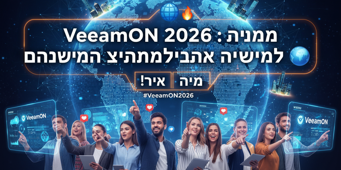 הנה כמה אפשרויות לכותרת משוכתבת, בסגנון צעיר ומושך, תוך שימוש במילות מפתח חזקות ושמירה על הדרישות:

הכל על VeeamON 2026: הכנס הכי חם עובר לכמה לוקיישנים! 🔥
VeeamON 2026: סודות הכנס המטורף שמשתלט על העולם! 🌍
איך VeeamON 2026 משנה את כללי המשחק? הכנס מגיע לכמה מקומות! 😎
VeeamON 2026: האמת על הכנס הכי שווה – עכשיו בכמה ערים! 💥
למה VeeamON 2026 הופך להיות מגה-אירוע בכמה אתרים? חייבים לבדוק! 🤔
