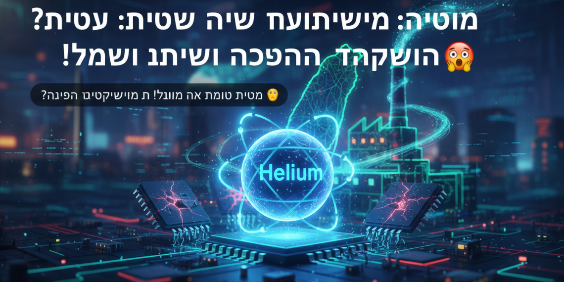 הנה כמה אפשרויות לכותרות משוכתבות, בסגנון צעיר וקליט, תוך שימוש במילות מפתח חזקות ושמירה על הנושא:
הליום: למה מפעלי שבבים בלחץ? טייוואן נכנסת לתמונה! 🤯
הליום: סודות המחסור העולמי נחשפים! מה הקשר לטייוואן? 🤔
הליום: האמת על המשבר! איך זה משפיע על הטלפון שלך? 📱
הליום: הכל על המפעל החדש בטייוואן שיציל את השבבים שלנו! 💪
הליום: איך מחסור בהליום יכול לדפוק את כל הטכנולוגיה? 😬
אני חושב שהכותרת הראשונה והשניה הכי אפקטיביות בגלל השימוש באימוג'י ובסימני שאלה, שמזמינים קליק.