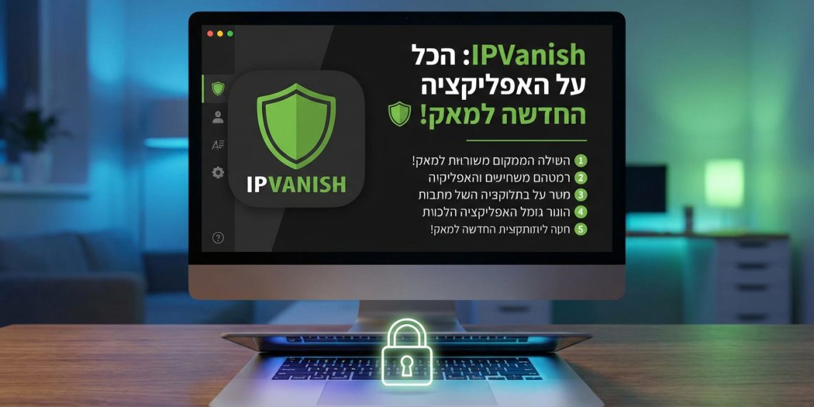 הנה כמה אפשרויות לכותרות משוכתבות, תוך התחשבות בדרישות:

IPVanish: הכל על האפליקציה החדשה למאק! 🛡️
IPVanish: טריקים להגנה חזקה יותר במאק! 🔥
IPVanish: איך האפליקציה החדשה למאק מגנה עליך? 🤔
IPVanish: המדריך לאבטחה מקסימלית במאק! 🔒
IPVanish: סודות האבטחה החדשים באפליקציית המאק! 🤫