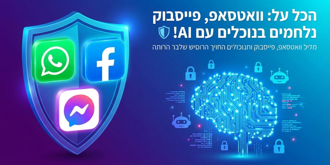 הנה כמה אפשרויות לכותרת משוכתבת, בסגנון צעיר ומושך:
הכל על: וואטסאפ, פייסבוק ומסנג'ר נלחמים בנוכלים עם AI! 🛡️
סודות: איך וואטסאפ, פייסבוק ומסנג'ר מגנים עליכם מסקאם? 🤫
האמת על: ה-AI שיציל אתכם מנוכלים בוואטסאפ, פייסבוק ומסנג'ר! 🔥
חדשות: וואטסאפ, פייסבוק ומסנג'ר משתדרגים עם AI נגד נוכלים! 🤖
טריקים: וואטסאפ, פייסבוק ומסנג'ר עושים מהפכה במלחמה בסקאם! 😎